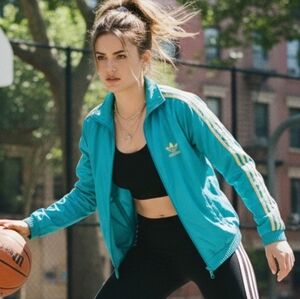 Adidas M Vintage 90s Retro Blokecore Streetwear Sporty Storm Hood Track Jacket